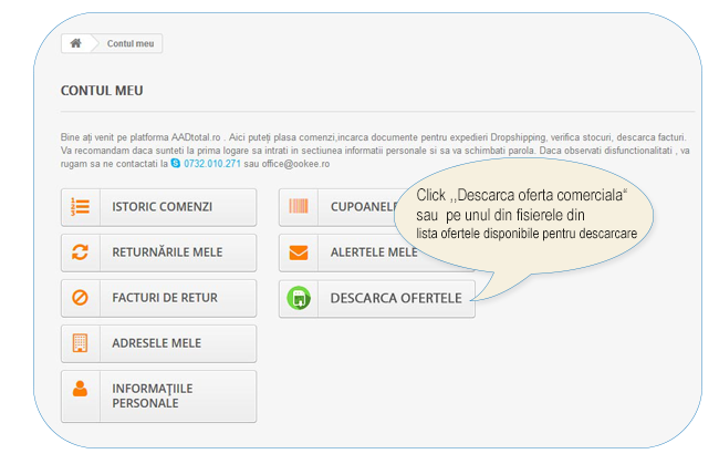 Ofertele mele AADtotal.ro