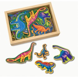 Dinozauri din lemn cu magneti Melissa and Doug